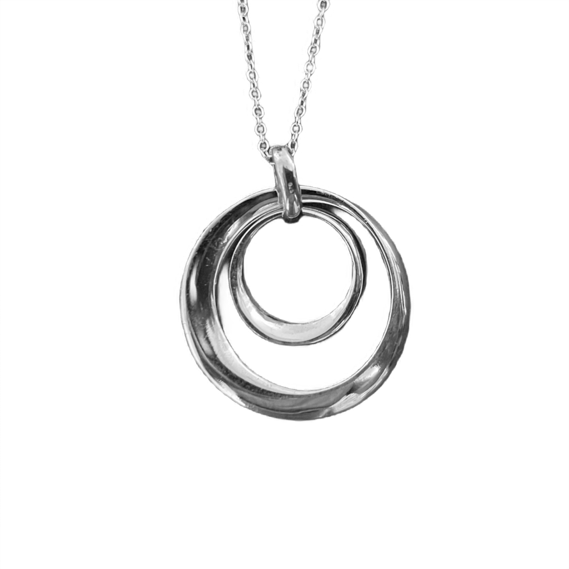Twin Circle Necklace