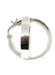 Large Square Edged Thick Hoops