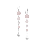 Gemstone Ball Earrings