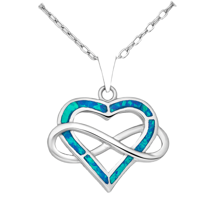 Blue Heart Necklace