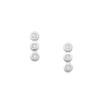 Triple Crystal Earrings