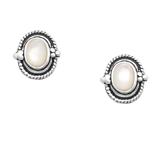 Moonstone Studs