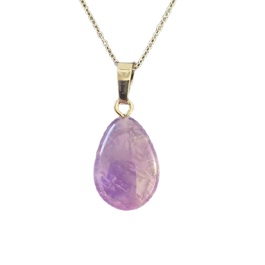 Oval Amethyst Necklace