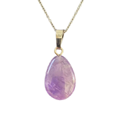 Oval Amethyst Necklace