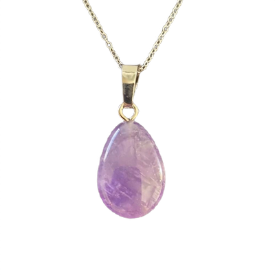 Oval Amethyst Necklace