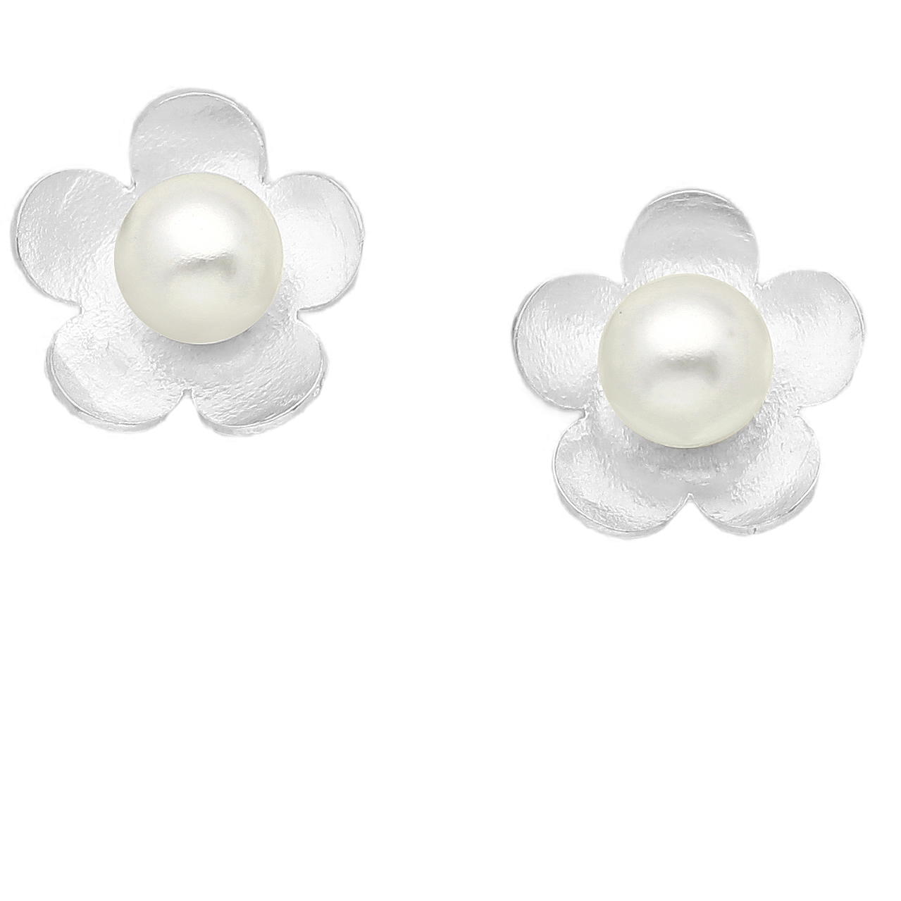 Pearl Flower Studs