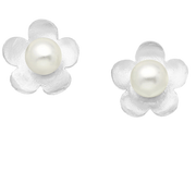 Pearl Flower Studs
