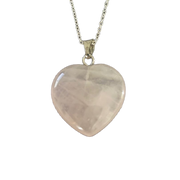 Rose Quartz Heart Necklace